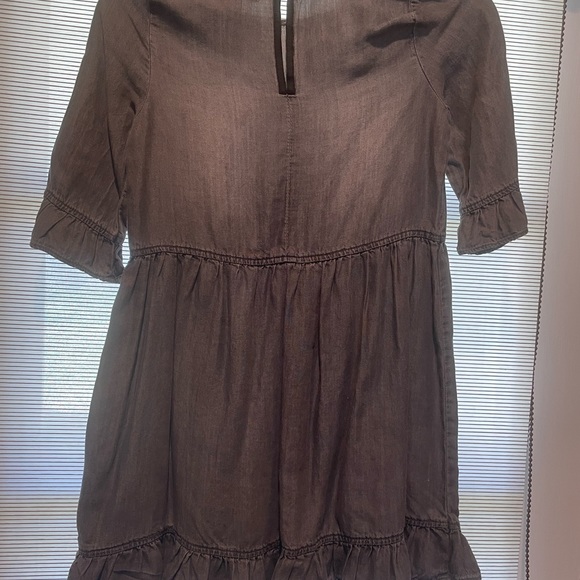 GB Girl size 6X slightly distressed solid gray ruffle dress New w/ tags - Picture 5 of 14